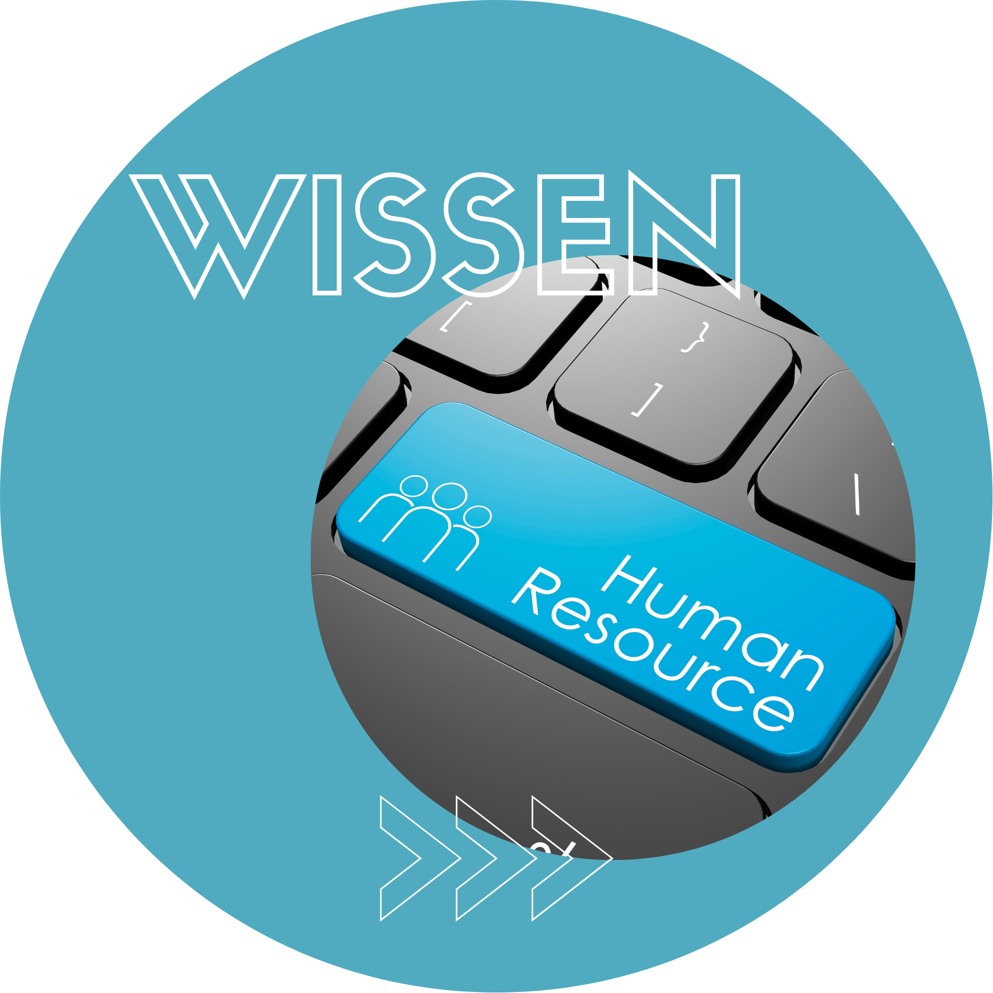 Eine Tastatur, auf der ein zusätzlicher Button mit der Aufschrift "Human Ressource" zu sehen ist.